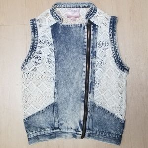 Denim Knit Vest